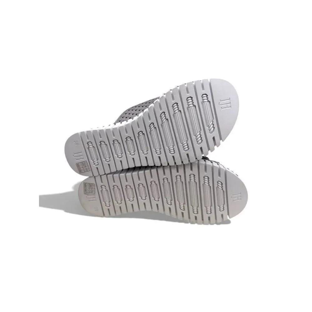 ILSE JACOBSEN Tulip 1176ML Sandal Gunmetal Size 39 EU Lightweight Slip On
